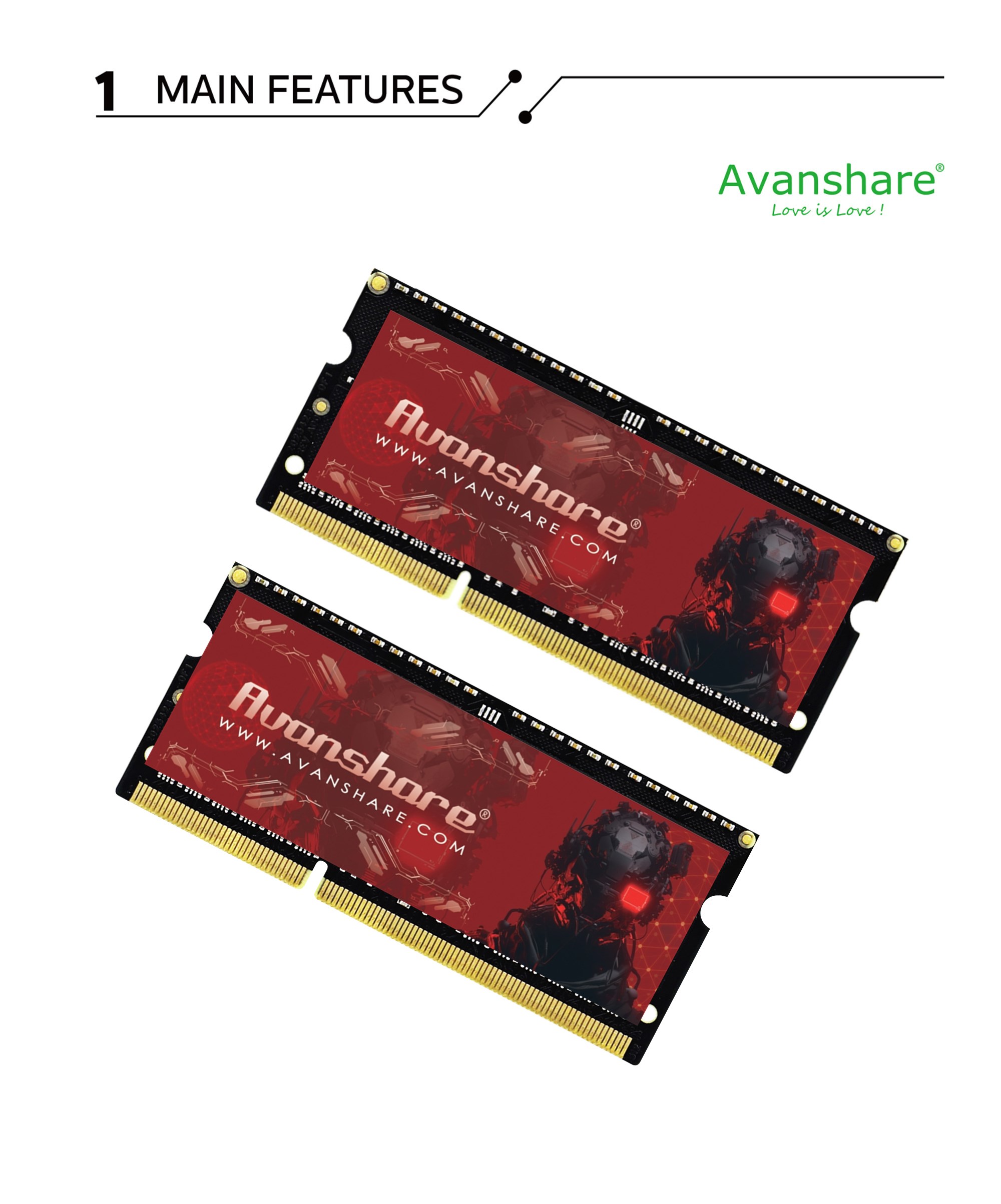 Memori RAM Avanshare DDR5 DDR4 - Ddr5 Laptop Ram ulasan dan harga